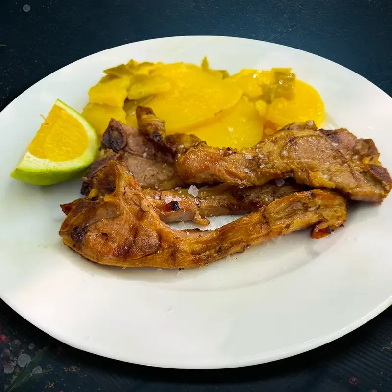Chuletas de cordero a la brasa