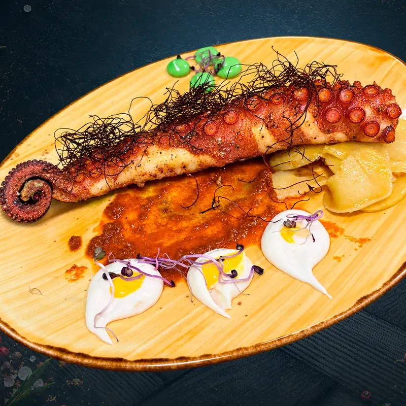Crujiente de pulpo