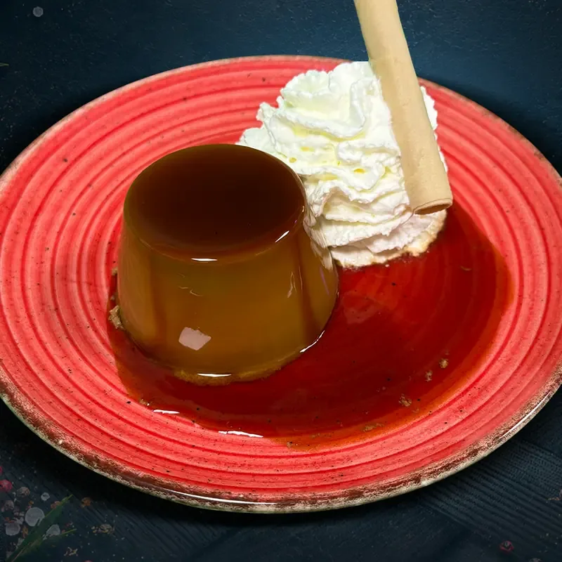 Flan café